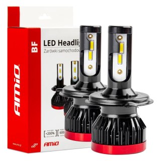 Żarówki samochodowe led seria bf h4/h19 6000k canbus amio-02241