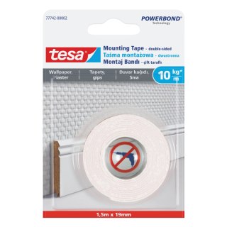 Taśma montaż.do mocowania na tapety 1.5m:19mm(77742-00007)