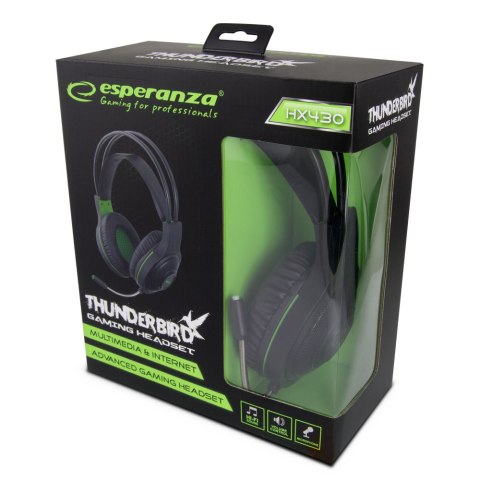 EGH430 Esperanza słuchawki z mikrofonem gaming thunderbird