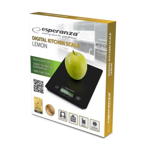 EKS002K Esperanza waga kuchenna lemon czarna