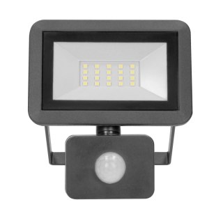 BULLED S 20W naświetlacz z PIR, 1600lm, IP44, 4000K, Alu+szkło