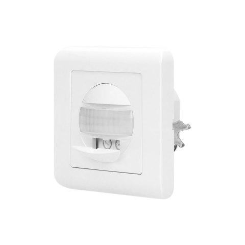 Czujnik ruchu, 2 żyłowy, 160°, IP20, 300W, do puszki, biały