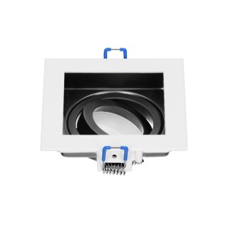 YOP ramka dekoracyjna oprawy punktowej, MR16/GU10 max 50W, regulowana biała+czarna