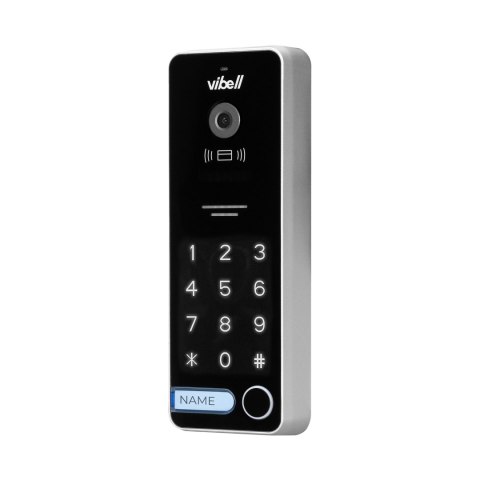 Zestaw wideodomofonowy, bezsłuchawkowy kolor, LCD 7", dotykowy, menu OSD, pamięć, gniazdo na kartę SD, DVR, sterowanie bramą, z 