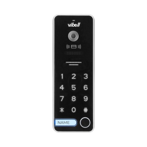 Zestaw wideodomofonowy, bezsłuchawkowy kolor, LCD 7", dotykowy, menu OSD, pamięć, gniazdo na kartę SD, DVR, sterowanie bramą, z 