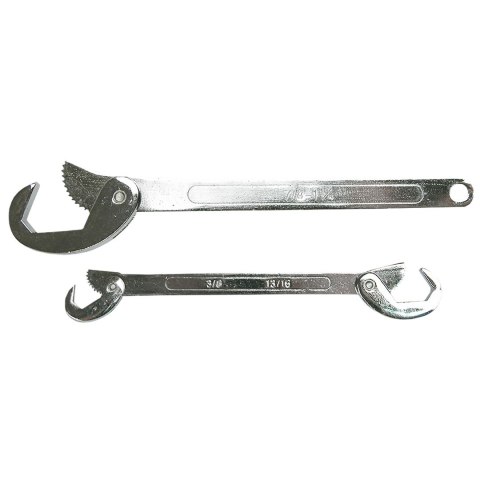 Klucze hakowe 8-19 mm, zestaw 2 szt.