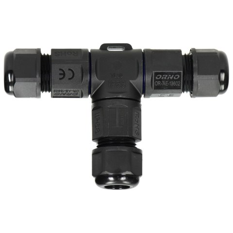 Konektor kablowy trójnik T IP68, 3x4mm-, 450V/25A