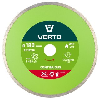 Tarcza diamentowa 180 x 22.2 mm, pełna