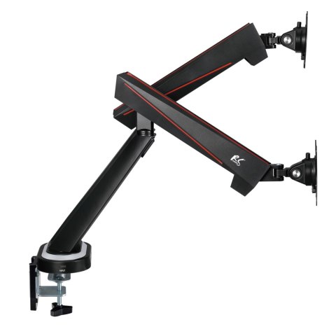 Uchwyt gamingowy na 2 monitory LCD NanoRS, 17-32", 2x 8kg (max 16kg) , vesa 75x75 oraz 100x100, RS887