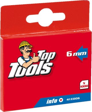 Zszywki typ J, 6 mm, 1000 szt.