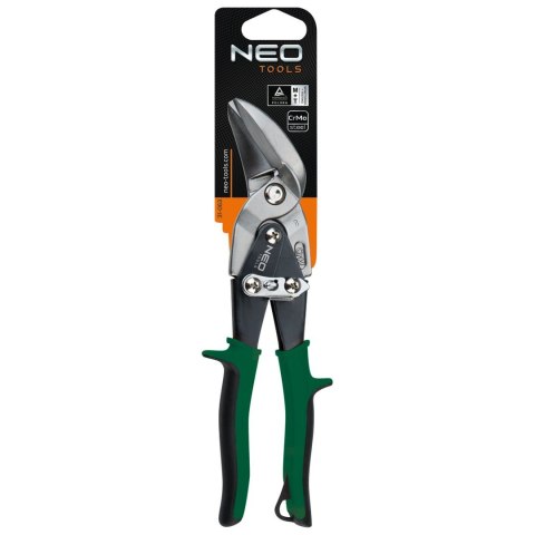Nożyce do blachy 240 mm, odgięte lewe