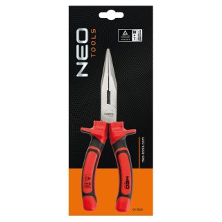 Szczypce wydłużone proste 160 mm, 1000V, CrV, polerowane