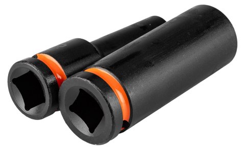 Nasadki udarowe 1/2", E10-E24, zestaw 9 szt., CrMo