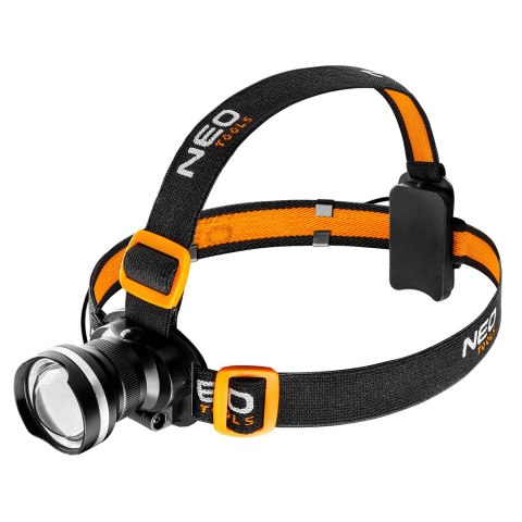 Latarka czołowa bateryjna 400 lm, zoom, CREE R5, 3 x AAA