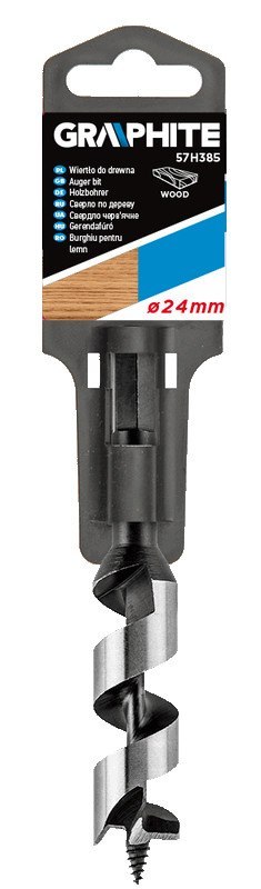 Wiertło do drewna spiralne, 24 x 151 mm (uchwyt 13 mm)