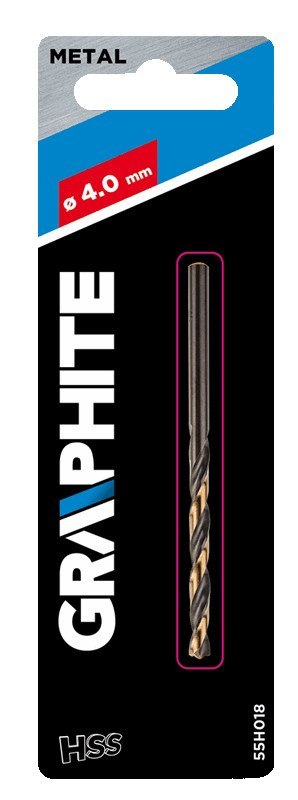 Wiertło do metalu HSS-CNC, 124°, "Pro-Tec", 4.0 mm