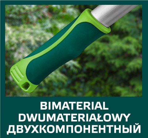Sekator do gałęzi kowadełkowy 710 mm, średnica cięcia 42 mm, uchwyty aluminiowe