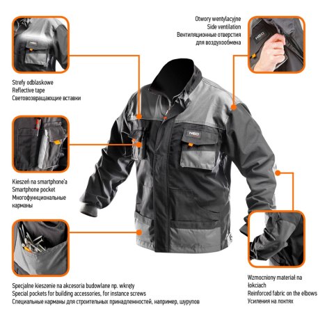 Bluza robocza HD, rozmiar S/48