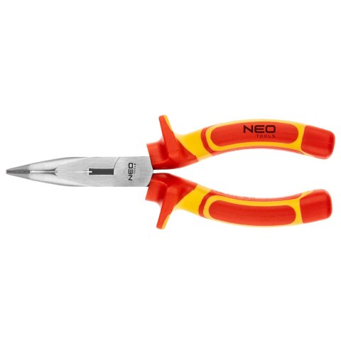 Szczypce wygięte 180 mm, 1000V, CrV, polerowane