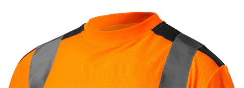 T-shirt ostrzegawczy, ciemny dół, pomarańczowy, rozmiar XL