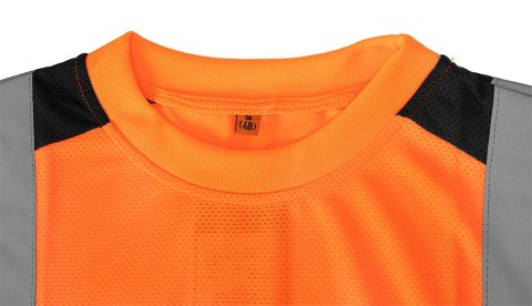 T-shirt ostrzegawczy, ciemny dół, pomarańczowy, rozmiar XXL