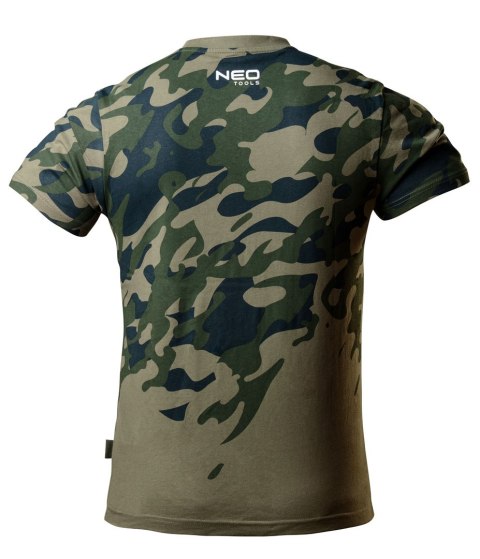 T-shirt roboczy z nadrukiem CAMO, rozmiar S