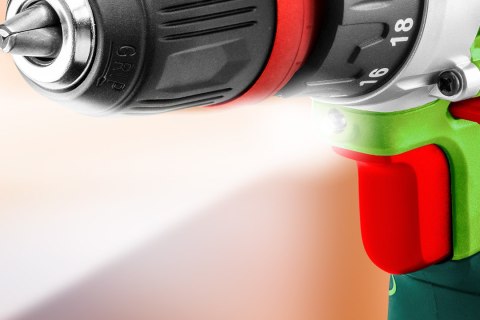 Wiertarko-wkrętarka akumulatorowa 2 x 10.8V, Li-Ion/1.3Ah