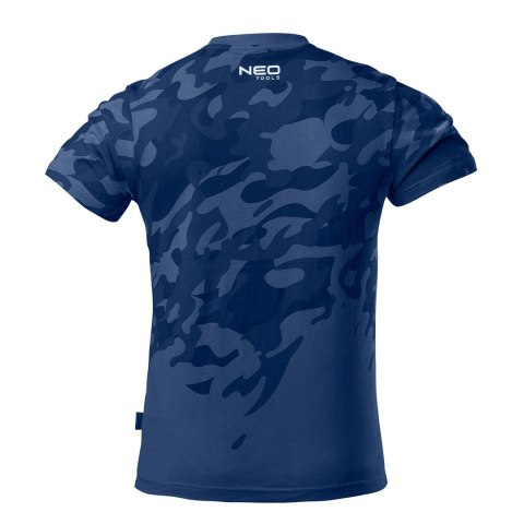 T-shirt roboczy Camo Navy, rozmiar L