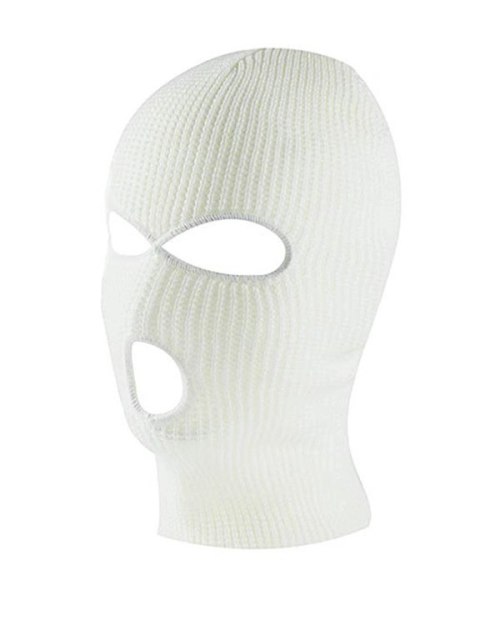 BQ42C Kominiarka balaclava 3 otwory whit