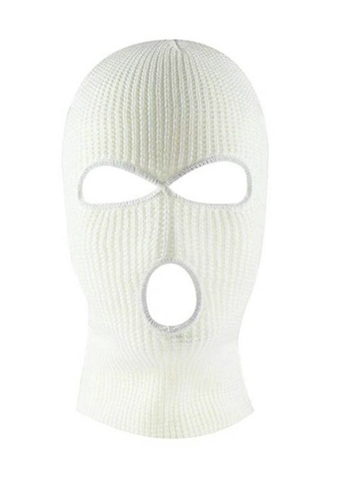 BQ42C Kominiarka balaclava 3 otwory whit