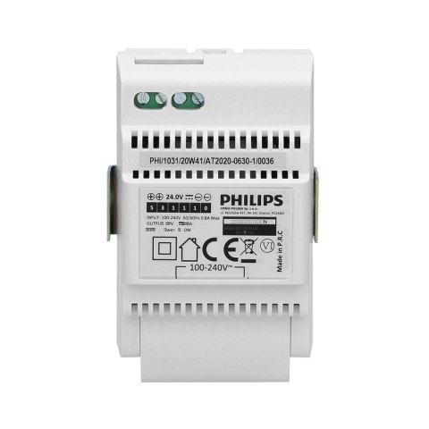 Philips WelcomeEye Power transformator modułowy do systemów wideo domofonowych 230V AC/24V DC, łatwy i szybki montaż