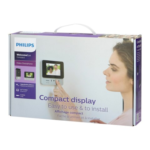 Zestaw wideo domofonowy Philips WelcomeEye Compact, 4,3" ekran