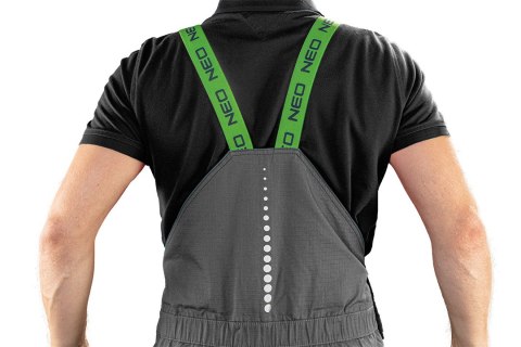 Ogrodniczki robocze PREMIUM, 100% bawełna, ripstop, rozmiar XL