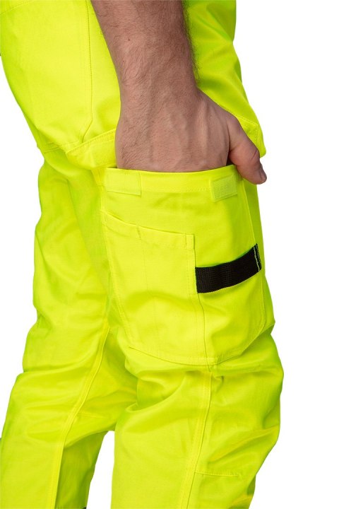 Spodnie ostrzegawcze 40% poliester, 60% bawełna, 260 gsm, rozmiar XXL