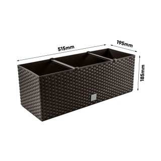 Doniczka z wkładem Rato Case DRTC500 umbra