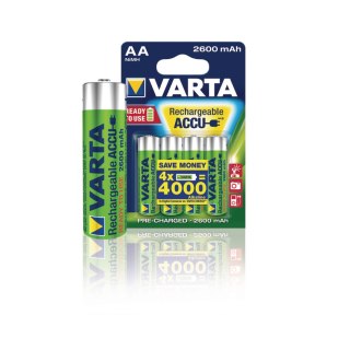 4x Akumulator R-06 R06 AA 1,2V 2600mAh Ready2use Varta