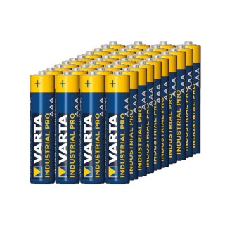 40x Bateria R-03 LR3 AAA 1,5V alkaliczna Varta Industrial (folia4)