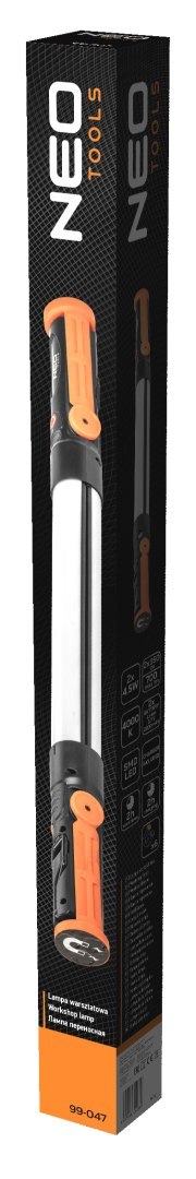 Lampa warsztatowa akumulatorowa 2 x 350 lm rozkładana SMD
