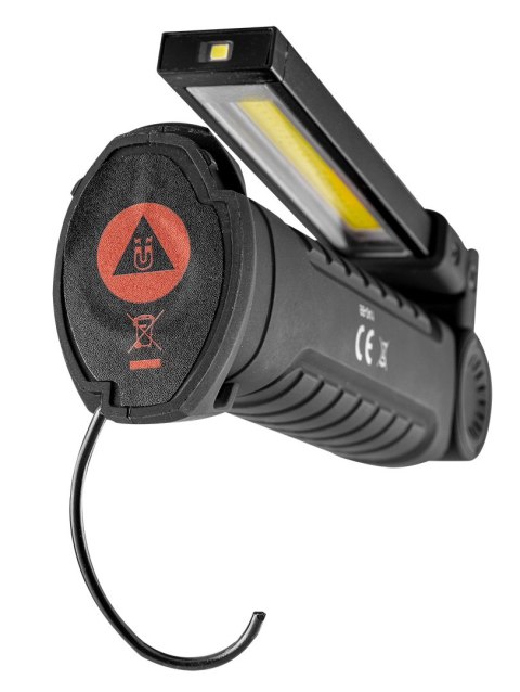 Lampa warsztatowa akumulatorowa 200 lm COB + latarka
