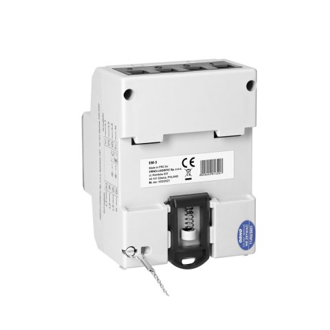 3-fazowy wskaźnik zużycia energii elektrycznej, 80A, 4,3 moduły, DIN TH-35mm