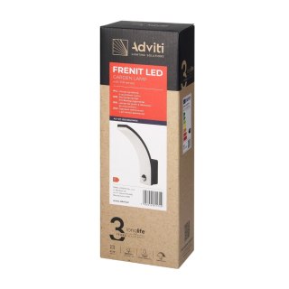FRENIT LED 20W, oprawa ogrodowa, 2000lm, IP65, 4000K, funkcja przyciemnienia, czarna