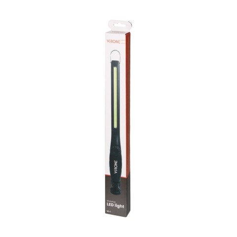 Latarka warsztatowa LED 10W, 400lm, 2000mAh, funkcja ściemniania, magnes, hak