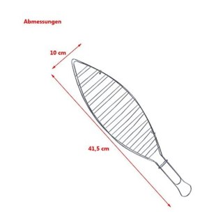Ruszt do pieczenia ryb 41cm Master Grill MG147