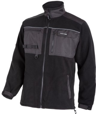 Bluza polar. ze wzmocnieniami czarna, 420g/m2, "l", ce,lahti