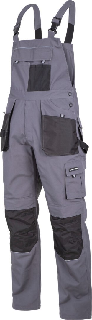 Ogrodniczki szaro-czarne, "3xl (60)", ce, lahti