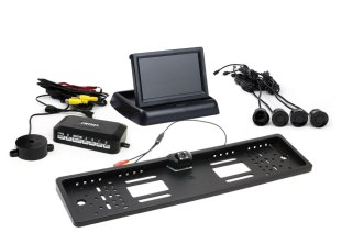 Zestaw czujników parkowania tft02 4,3" z kamerą hd-402-led 4 sensory czarne