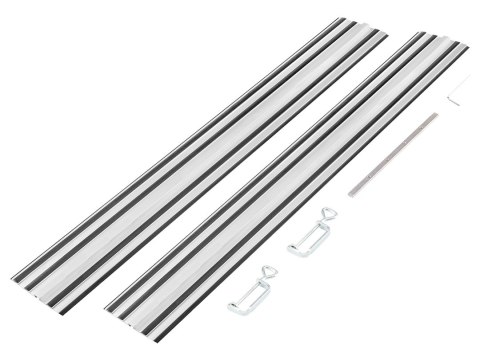 Szyny prowadzące 2 x 700 mm, łącznik, 2 zaciski
