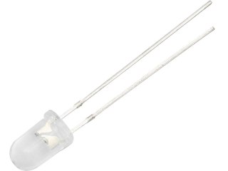 2156# Dioda led 5mm ( biała clear zimna)