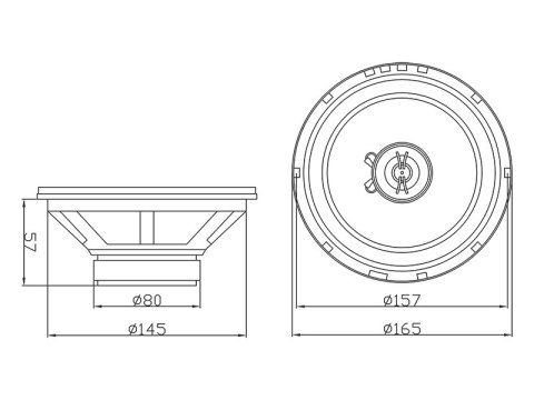 30-804# Głośnik blow r-165 blister komplet samochodowy dwupak