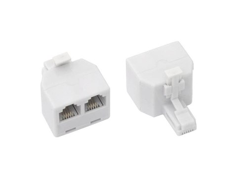 3305# Rozgałęźnik telefoniczny wtyk -2gniazdo mod 6p4c